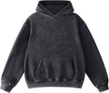 Mens Hoodies Oversized Unisex Acid Wash Hoodie Heavyweight Fleece Vintage Cotton Sweatshirt Men Women Streetwear