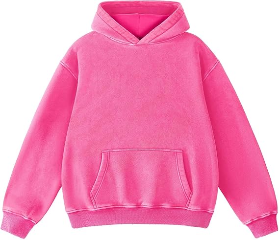 Mens Hoodies Oversized Unisex Acid Wash Hoodie Heavyweight Fleece Vintage Cotton Sweatshirt Men Women Streetwear